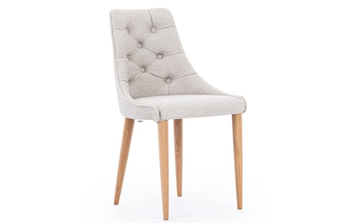 Krzesło Ultra Pik z dekoracyjnym pikowaniem w stylu modern classic