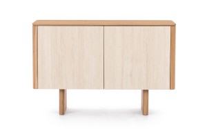 Kompaktowa komoda Rain 109 z naturalnego dębu do eleganckiego wnętrza