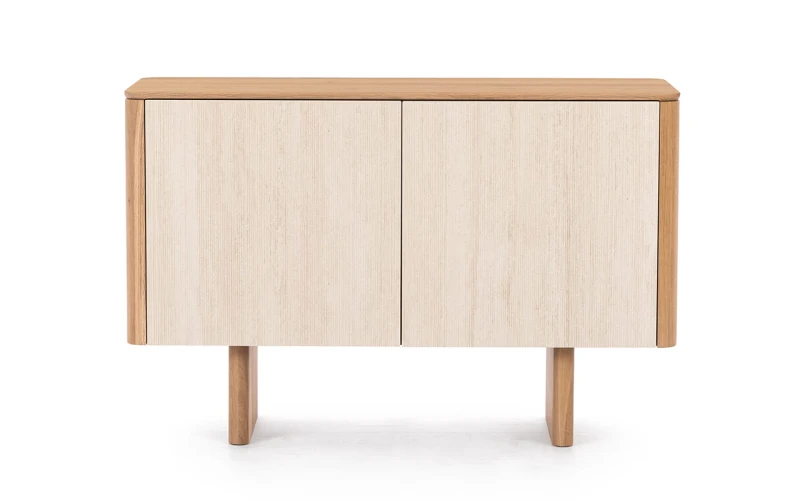Kompaktowa komoda Rain 109 z naturalnego dębu do eleganckiego wnętrza