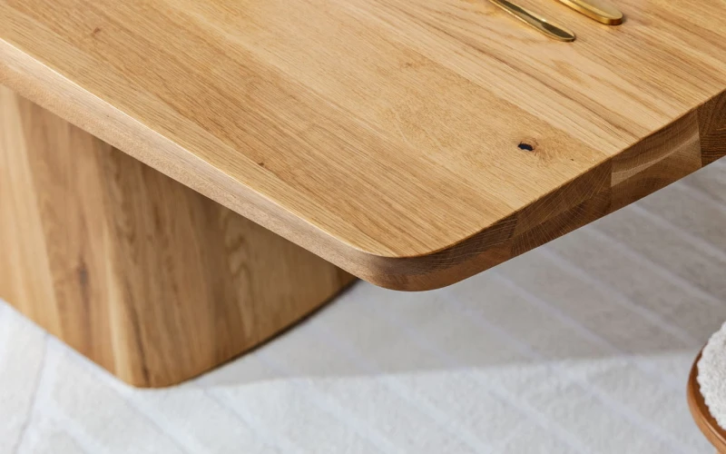 Stół dębowy Harmony Meble Nova – naturalne drewno i elegancki design