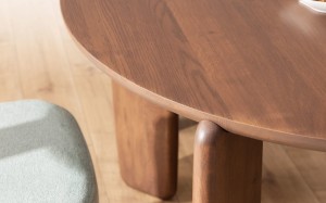 Stół Tono z litego drewna dębowego w stylu Japandi Meble Nova