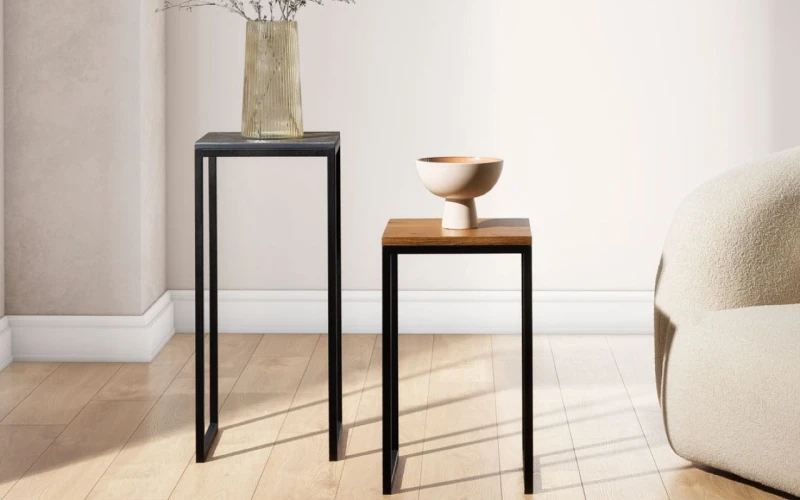 Stolik Grace Stone jako element eleganckiej strefy wypoczynkowej