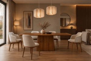 Stół dębowy Harmony Meble Nova – naturalne drewno i elegancki design